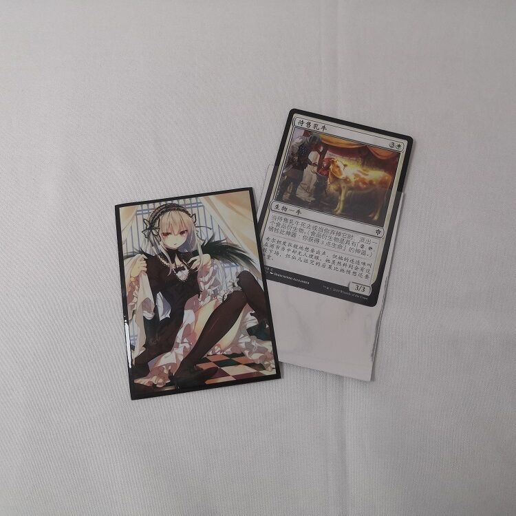 Impresión personalizada de tarjetas de anime de protección de mangas de juego de cartas accesorios de arte personalizado de la manga de tarjetas
