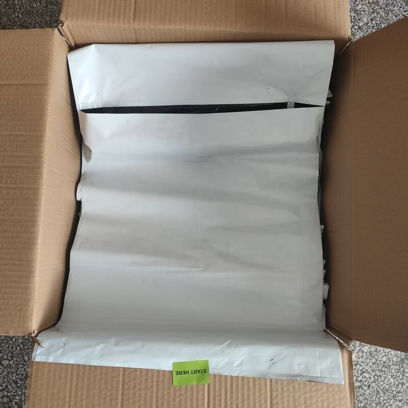 Tamaño personalizado sello térmico reciclable bolsas poli preabiertas bolsas automáticas para embalaje automático
